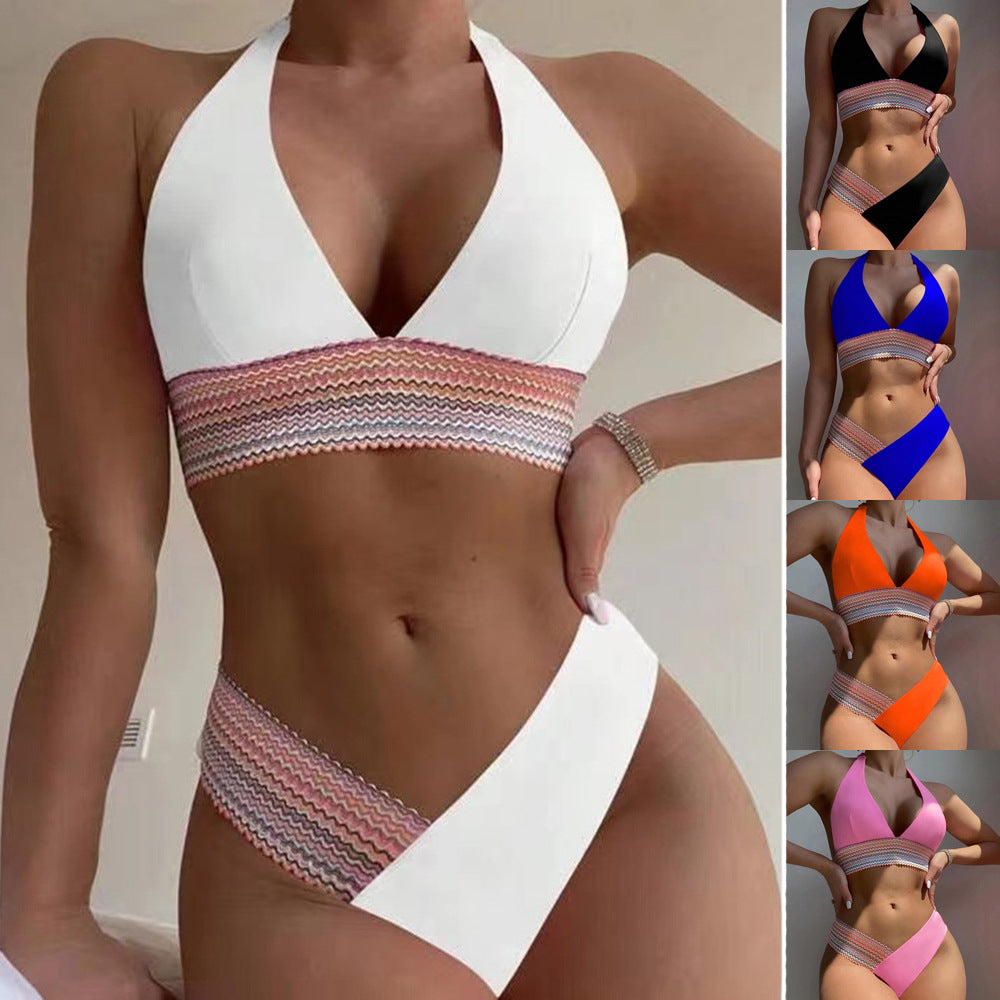 Splicing bikini swimsuit bikini