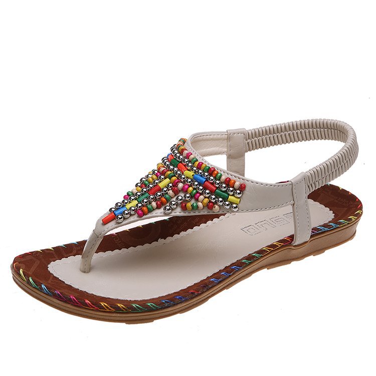 Sandale Plate Femei — Stil Fairy, Baretă cu Strasuri