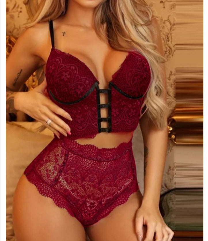 Lenjerie Sexy Europeană şi Americană — Dantelă Mesh Seducătoare