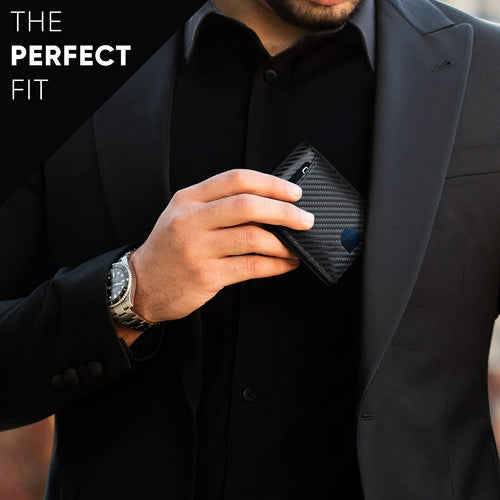 Carbon fiber pattern fashion dollar clip men's wallet short 2-fold ultra-thin anti-theft brush men's wallet