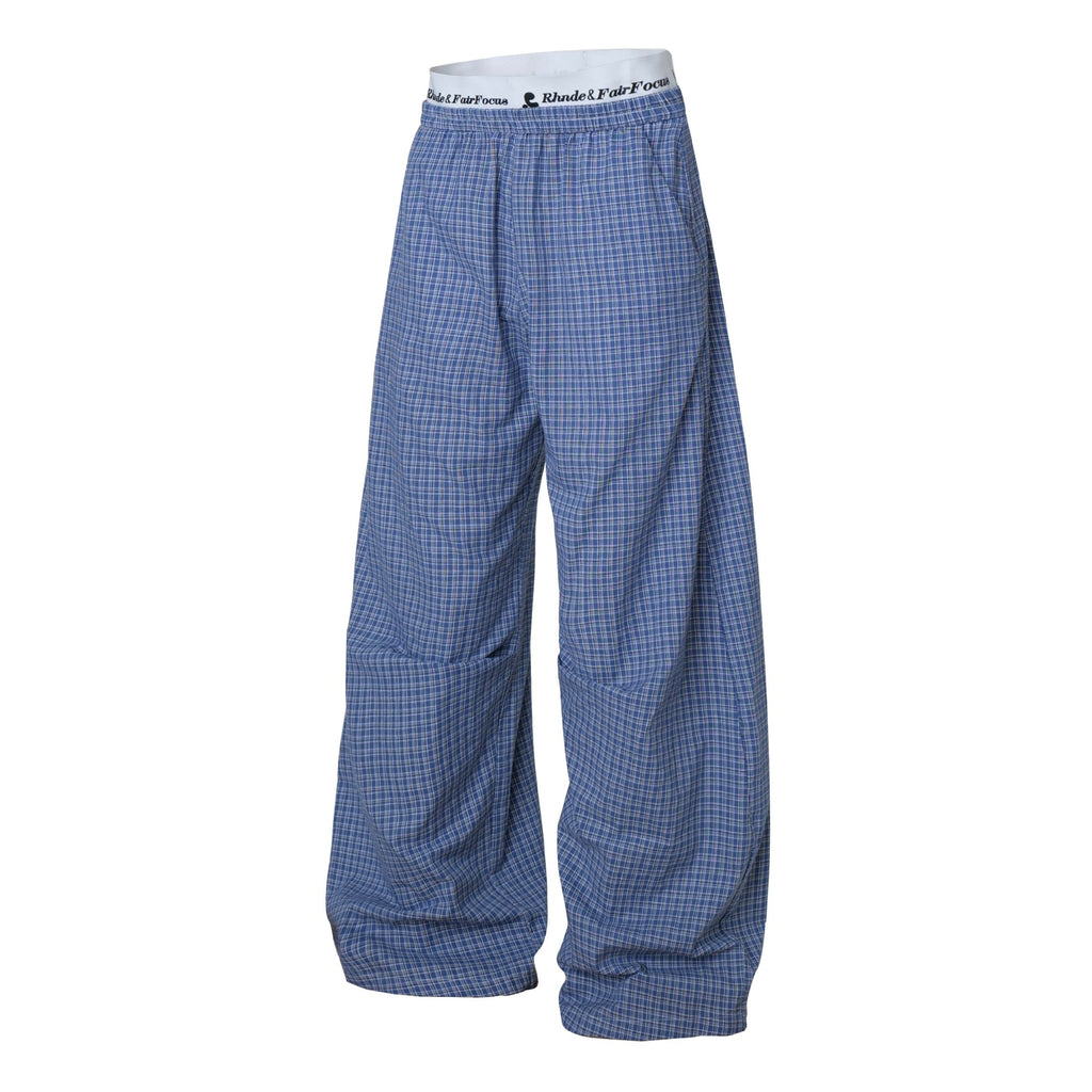 Pantaloni Largi Casual în Carouri — Set Două Piese pentru Bărbați și Femei