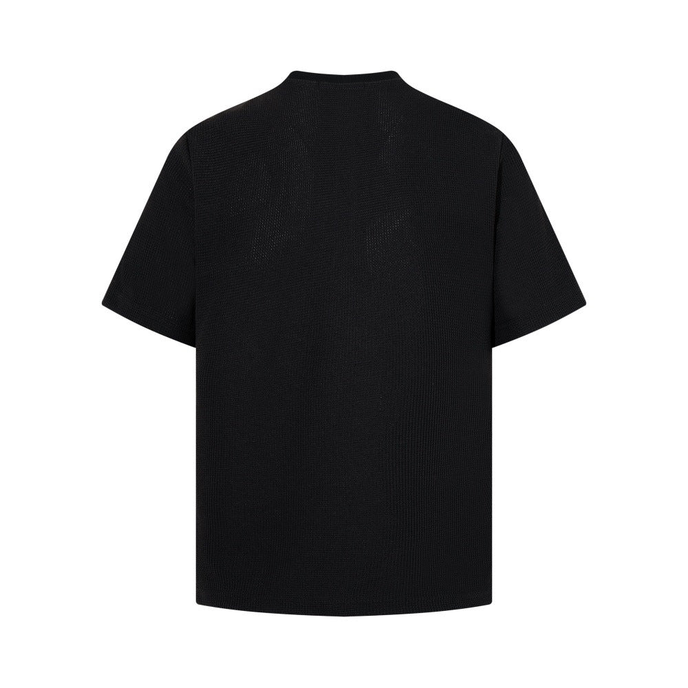 Tricou cu Mânecă Scurtă cu Print Abstract Artistic pentru Femei