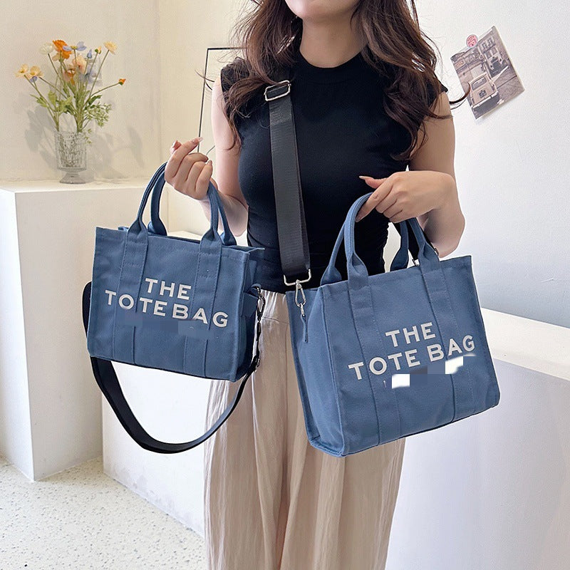 Geantă Shopper cu Litere — Crossbody Umăr, 10 Culori
