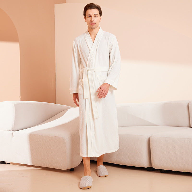 Halat Yukata Kimono din Bumbac Absorbant pentru Femei și Bărbați