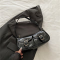 style Commute Mini Bag Simple Casual Shoulder Crossbody Square Bag Small&