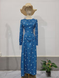 Rochie Maxi Elegantă de Primăvară cu Talie Strânsă pentru Femei