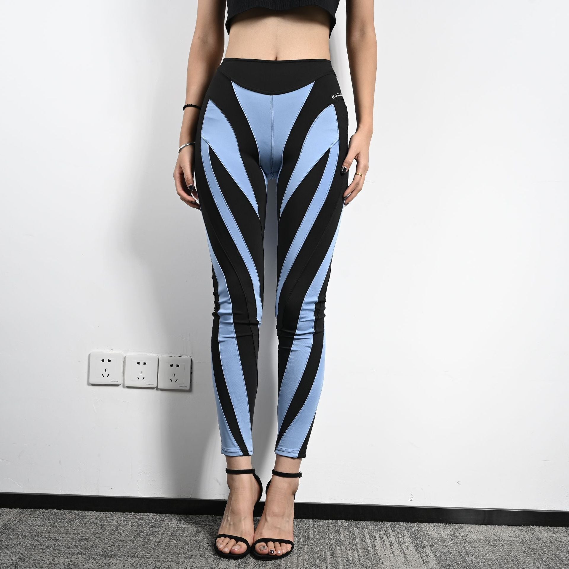 Colanți Damă Talie Înaltă cu Design Elastic și Bandă Elastică