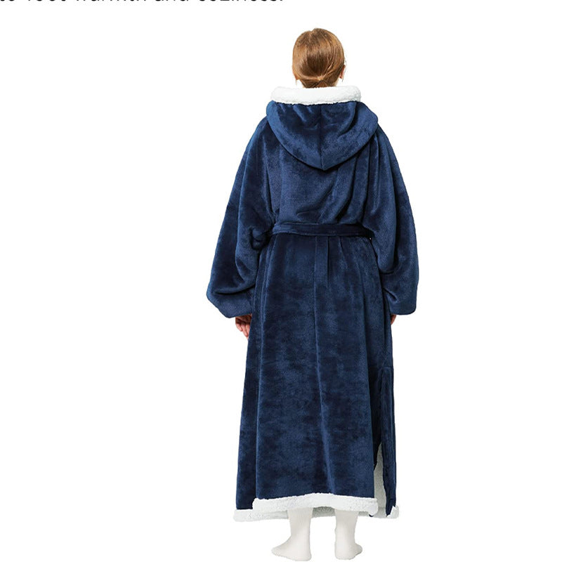 Hanorac Pătură din Flanel cu Mâneci — Oversize Confortabil