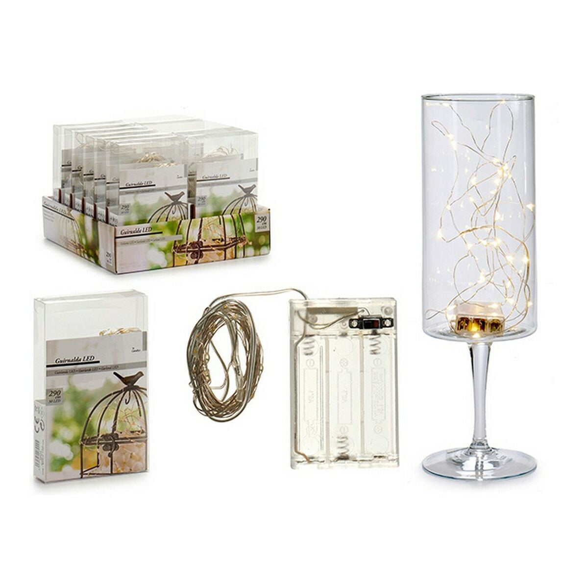 Ghirlandă LED Transparentă 30 Becă — Decor Luminos pentru Orice Ocazie