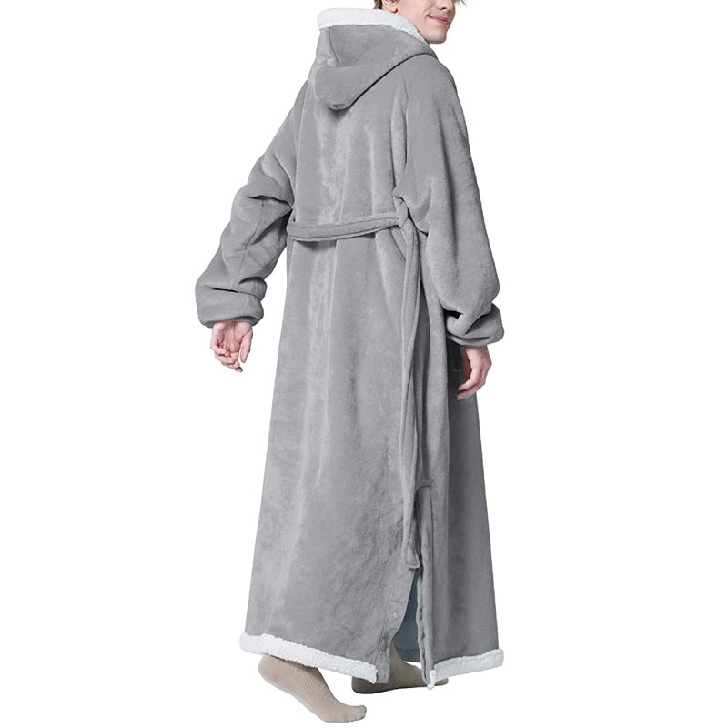 Hanorac Pătură din Flanel cu Mâneci — Oversize Confortabil