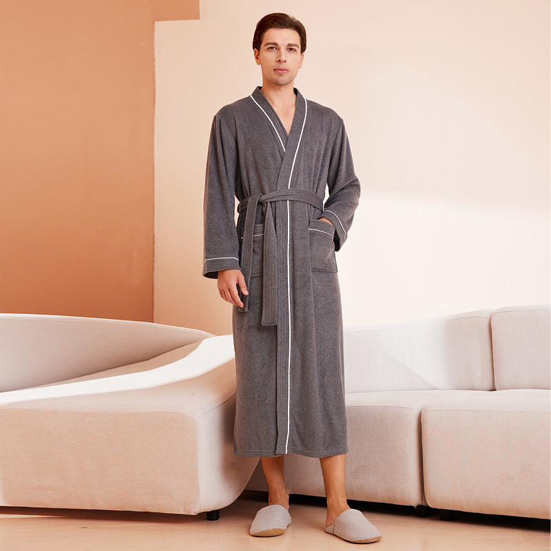 Halat Yukata Kimono din Bumbac Absorbant pentru Femei și Bărbați
