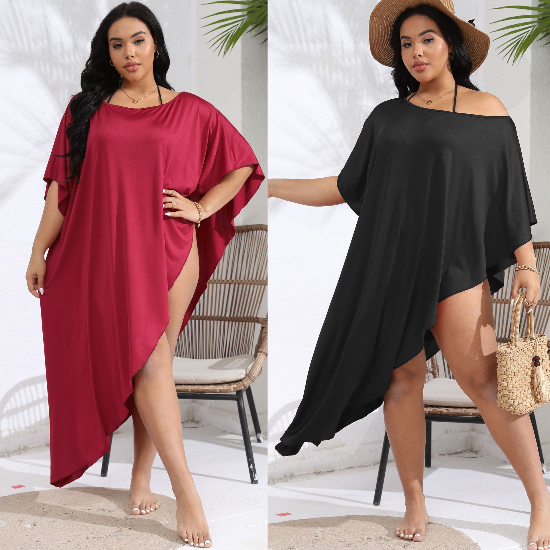 Pardesiu de Plajă pentru Femei – Kimono Vacation din Mătase