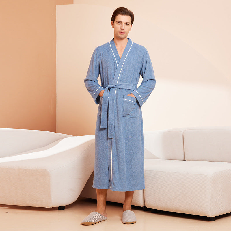 Halat Yukata Kimono din Bumbac Absorbant pentru Femei și Bărbați