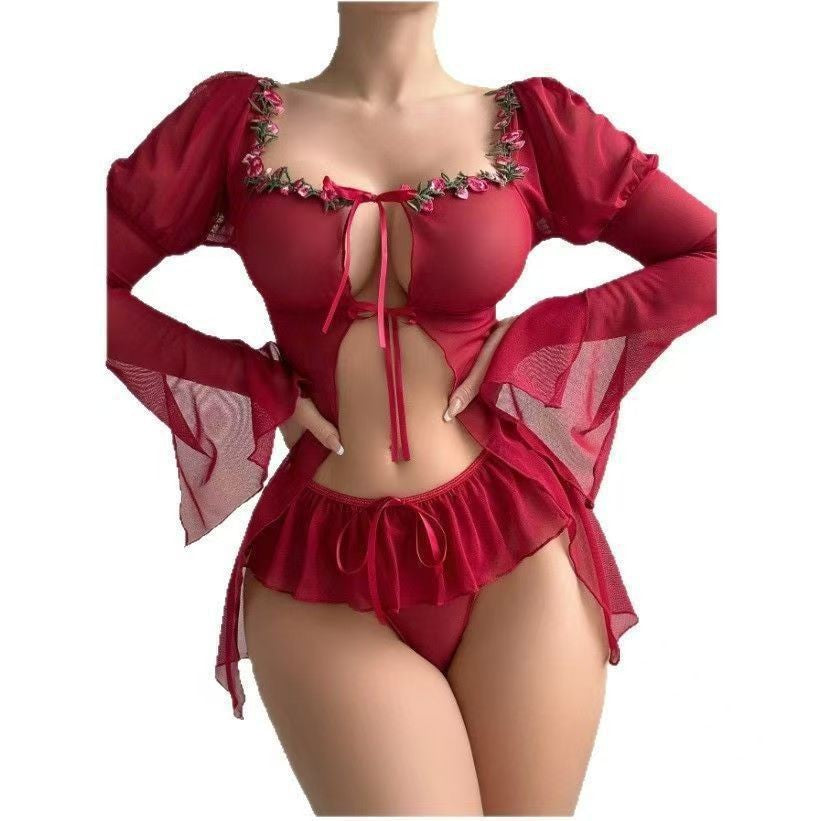 Costum Sexy Role Play Vrăjitoare — Dantelă și Plasă