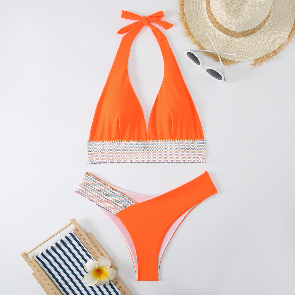 Splicing bikini swimsuit bikini