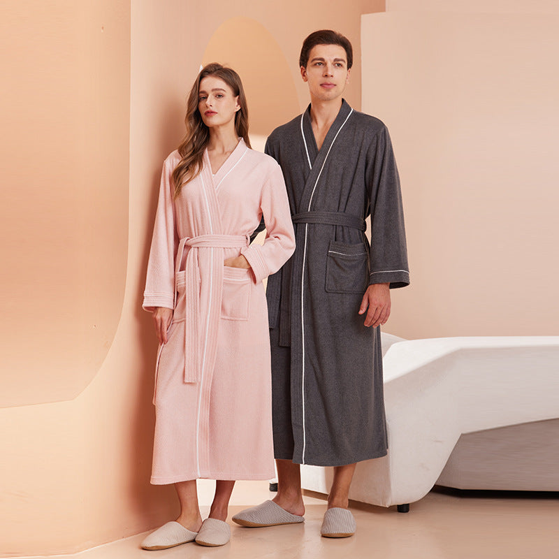 Halat Yukata Kimono din Bumbac Absorbant pentru Femei și Bărbați