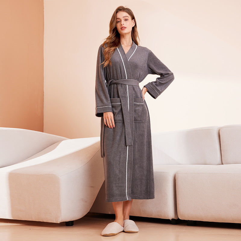 Halat Yukata Kimono din Bumbac Absorbant pentru Femei și Bărbați