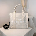 Geantă Shopper cu Litere — Crossbody Umăr, 10 Culori