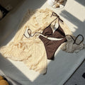 Costum de Baie Sexy din Dantelă 4 Piese