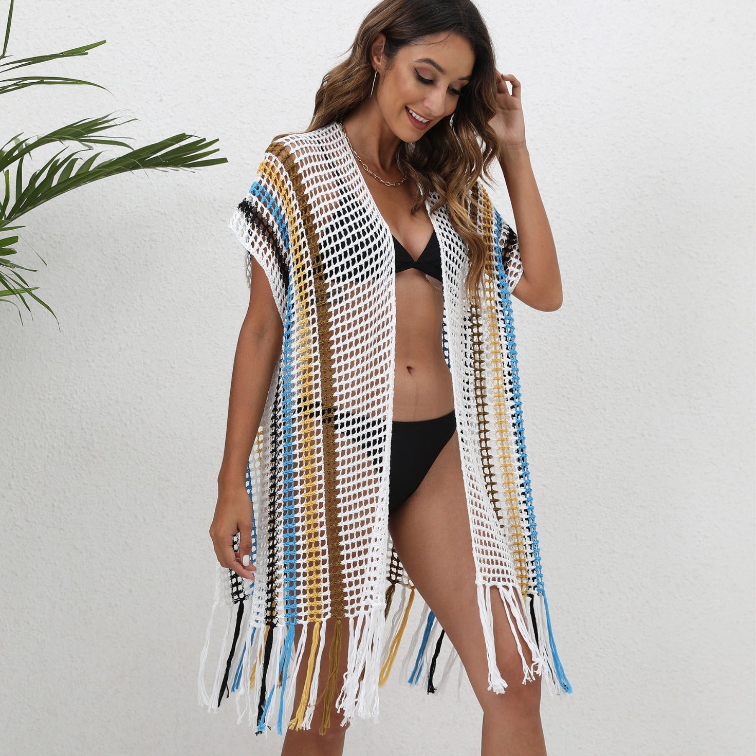 Cardigan Cover-Up Lejer pentru Plajă