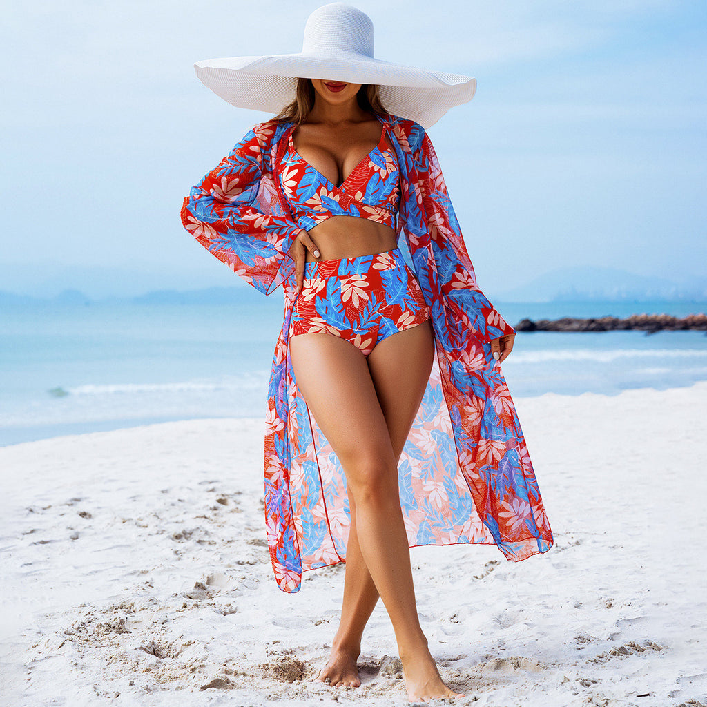 Mingyi Fashionable High-End Sexy Women's Swimwear Three-Piece Bikini Set