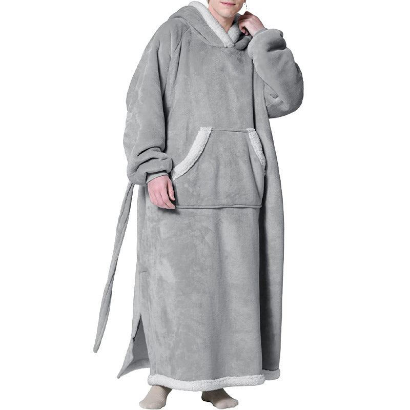 Hanorac Pătură din Flanel cu Mâneci — Oversize Confortabil