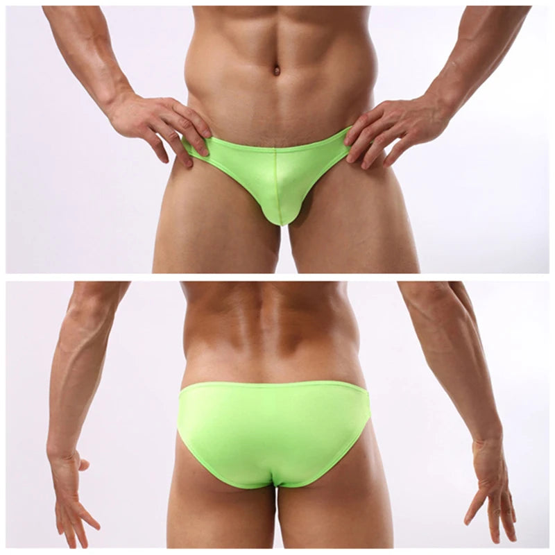 Slip de Baie Bărbați Sexy — Bikini Înot cu Buzunar Frontal | BUYFORHOME