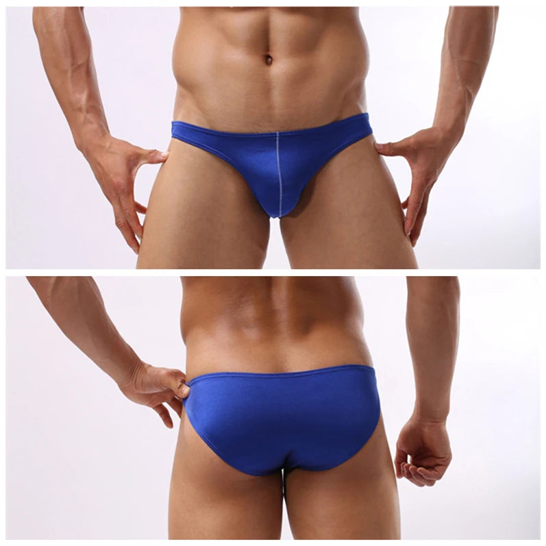 Slip de Baie Bărbați Sexy — Bikini Înot cu Buzunar Frontal | BUYFORHOME
