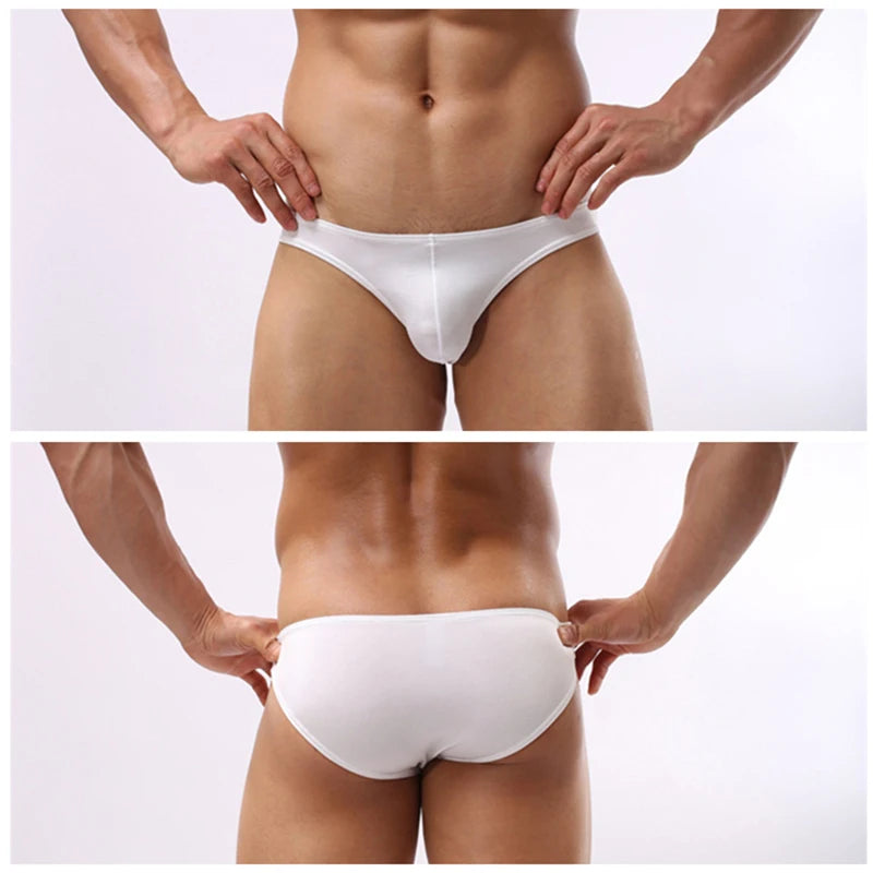 Slip de Baie Bărbați Sexy — Bikini Înot cu Buzunar Frontal | BUYFORHOME