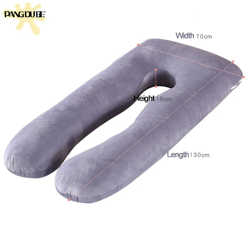 Pernă pentru Gravide PANGDUBE 130x70cm – Suport Corp, Alăptare, Somn Confortabil