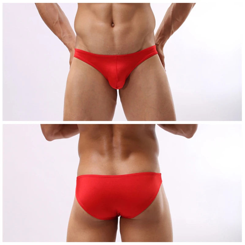 Slip de Baie Bărbați Sexy — Bikini Înot cu Buzunar Frontal | BUYFORHOME