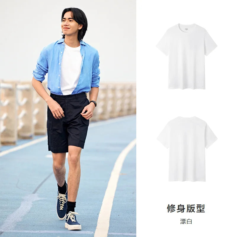 Tricou Bărbătesc Semir din Bumbac — Mânecă Scurtă 2025
