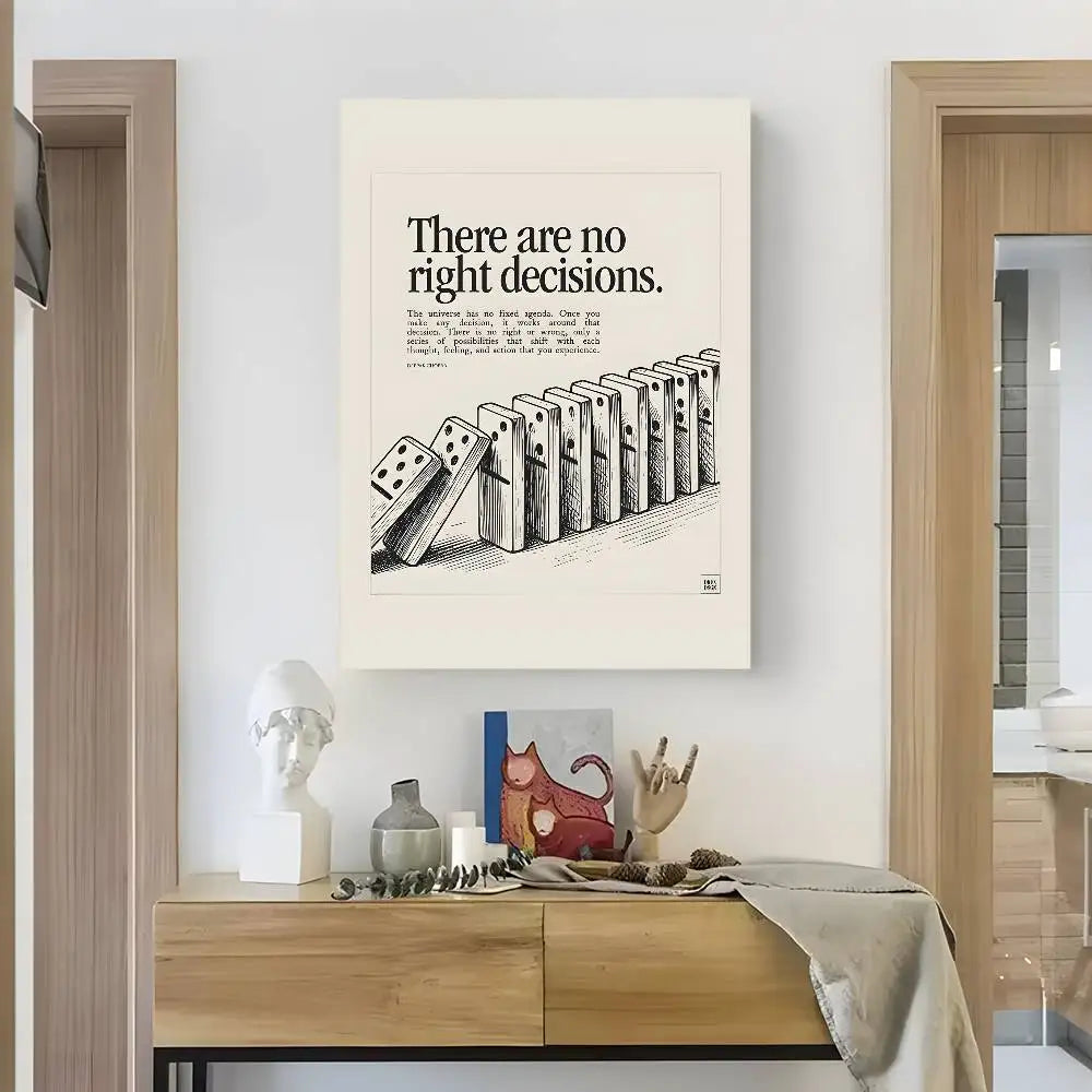 Poster Decorativ cu Citate Motivaționale — Artă pentru Perete, Living, Dormitor și Birou
