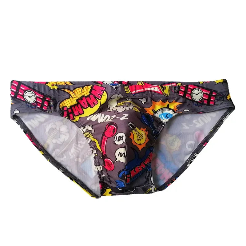 Slip de Baie Bărbați Sexy — 3 Culori (Alb, Albastru, Gri)