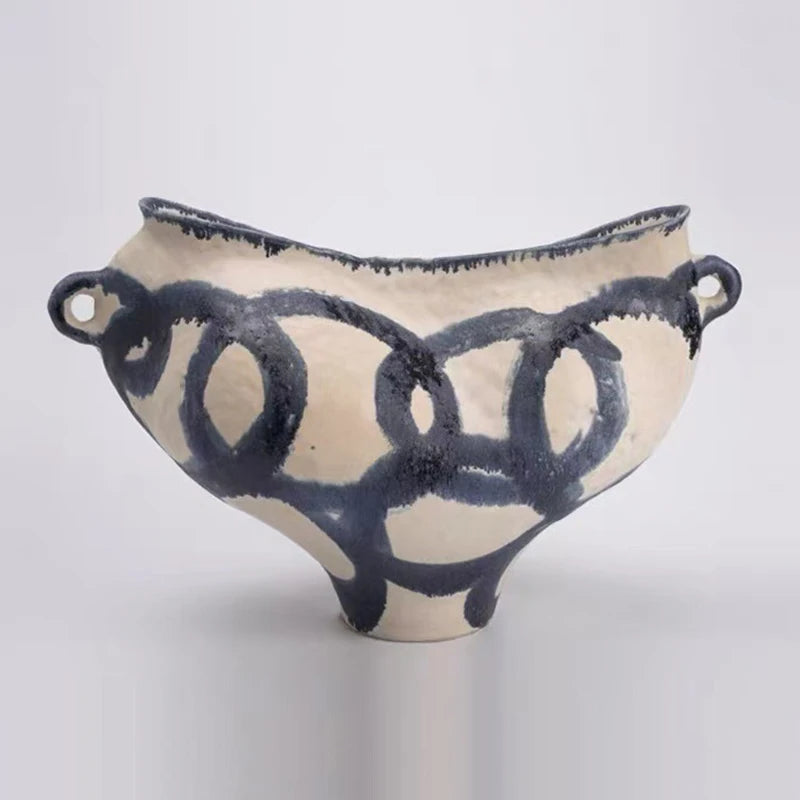 Vază Ceramică Handmade - Decorațiune Modernă pentru Living, Dormitor & Birou