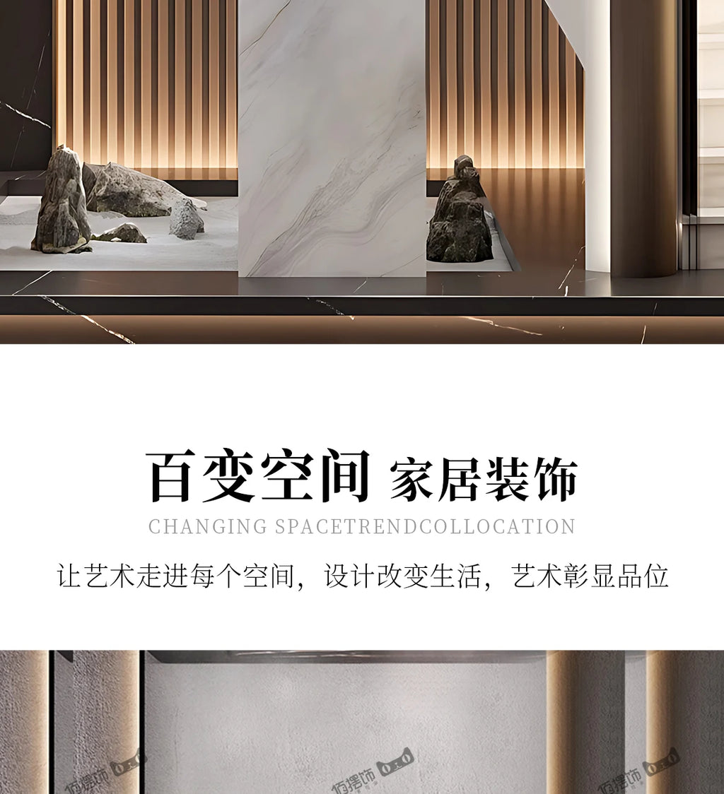 Sculptură Decorativă Abstractă din Rășină — Decor Luxury pentru Living, Vilă și Birou