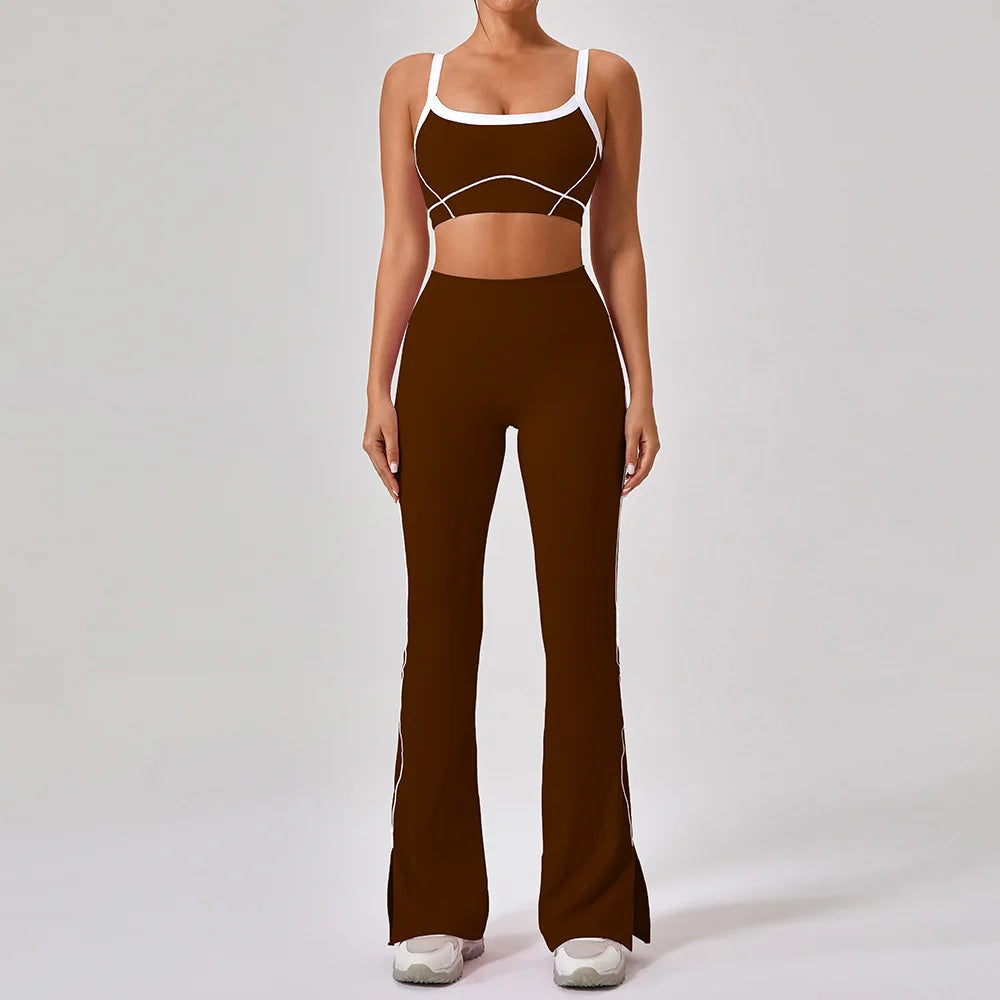 Set Antrenament Femei 2 Piese Y2K — Top Crop & Pantaloni Skort, Mai Multe Culori