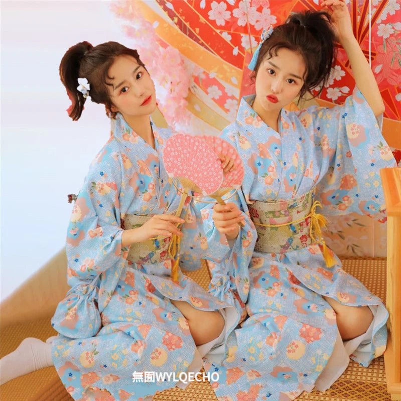 Kimono Yukata Japonez - Rochie Haori Elegantă pentru Petreceri