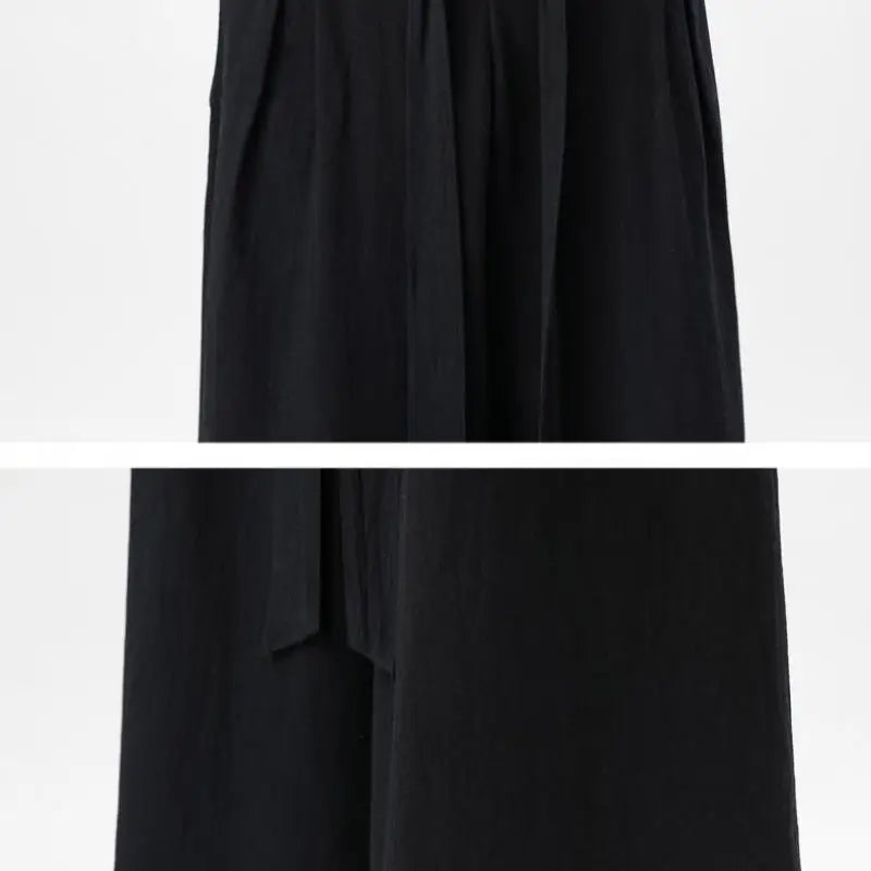 Pantaloni Wide Leg Bărbați — Stil Japonez Kimono, Bumbac & In, Streetwear Retro Vară