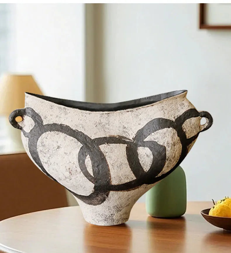 Vază Ceramică Handmade - Decorațiune Modernă pentru Living, Dormitor & Birou