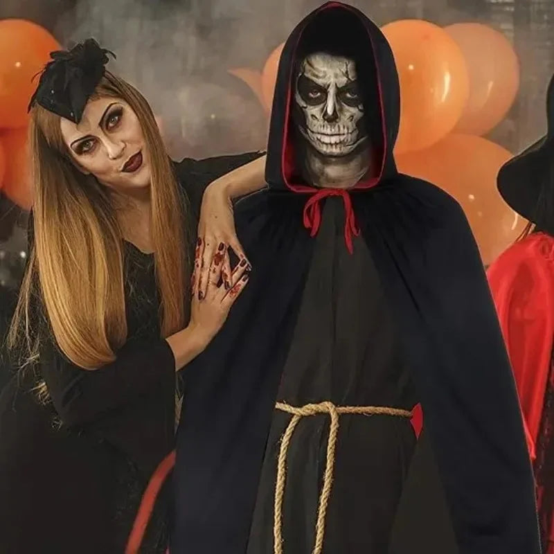 Pelerină Bicoloră cu Glugă pentru Halloween