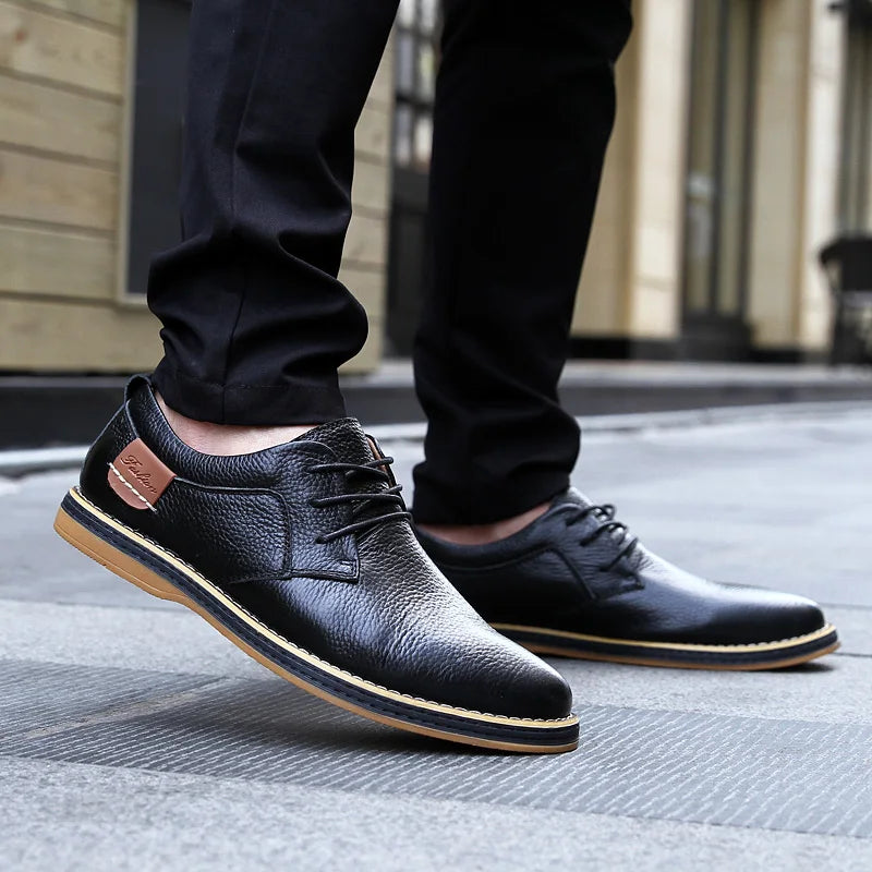 Pantofi Oxford Bărbați Piele Naturală Brogue, Mărimi 38-48