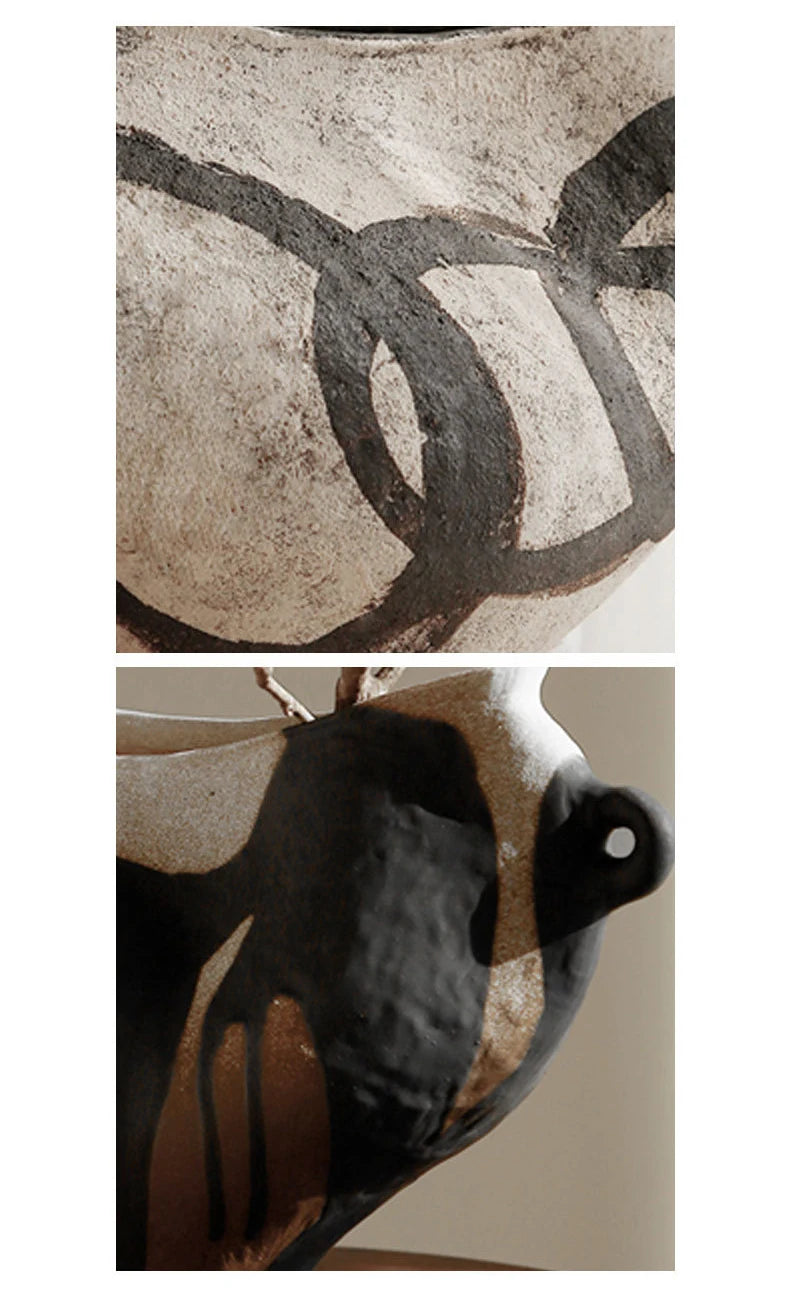 Vază Ceramică Handmade - Decorațiune Modernă pentru Living, Dormitor & Birou