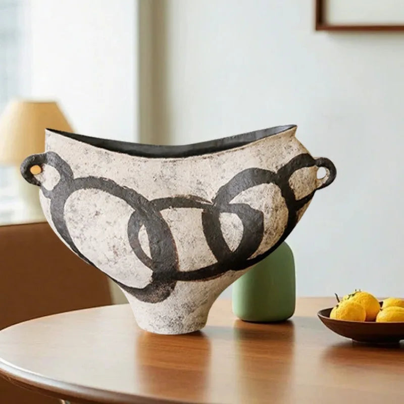 Vază Ceramică Handmade - Decorațiune Modernă pentru Living, Dormitor & Birou