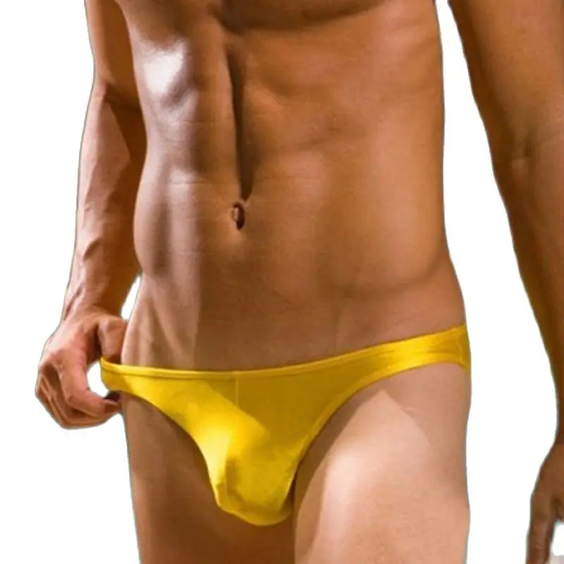 Slip de Baie Bărbați Sexy — Bikini Înot cu Buzunar Frontal | BUYFORHOME