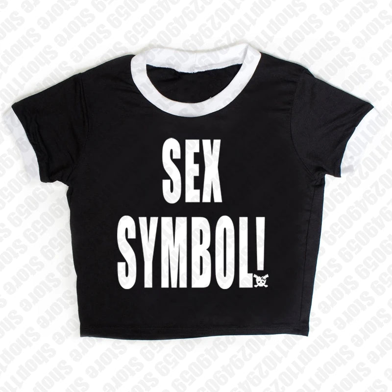 Maiou Slim cu Imprimeu Litere - Spate Gol, Stil Camisole