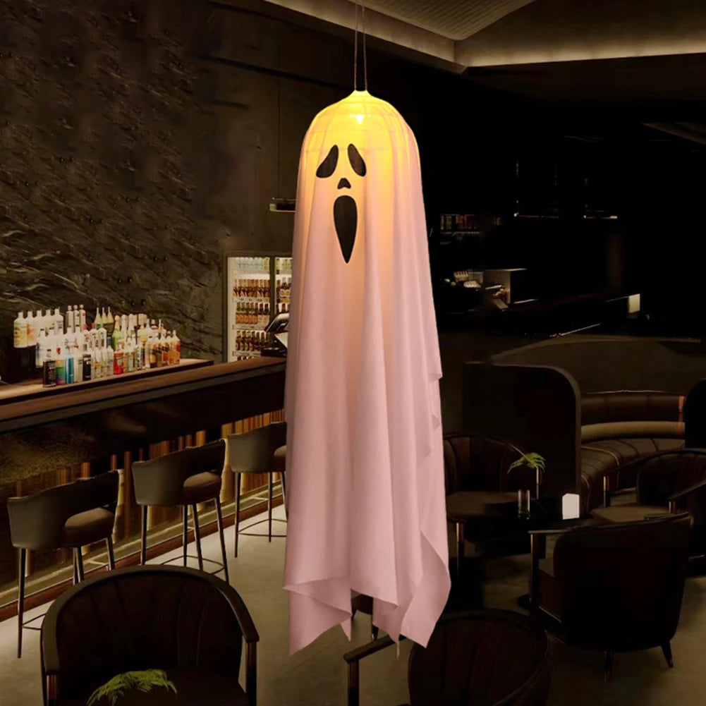 Fantomă LED Suspendată cu Brațe Flexibile pentru Halloween