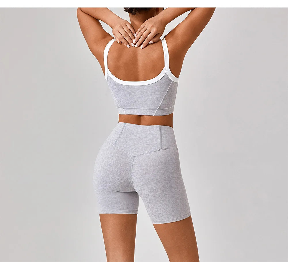 Set Antrenament Femei 2 Piese Y2K — Top Crop & Pantaloni Skort, Mai Multe Culori