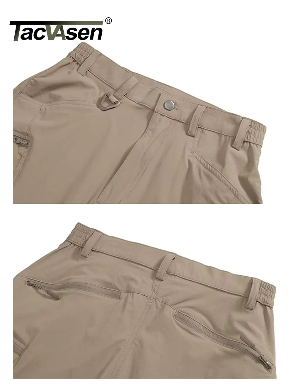 Pantaloni Ușori de Vară TACVASEN pentru Bărbați — Pescuit & Drumeții