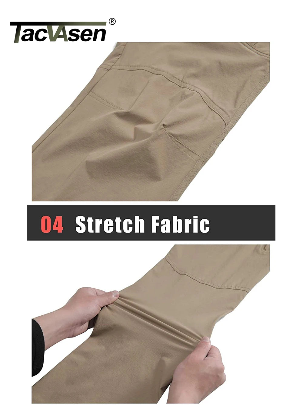 Pantaloni Ușori de Vară TACVASEN pentru Bărbați — Pescuit & Drumeții